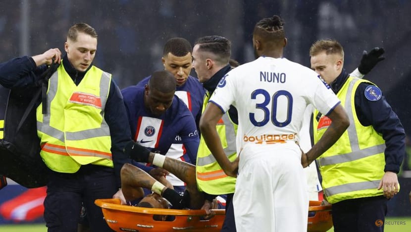 PSG's Kimpembe over with ruptured Achilles tendon PSG's Kimpembe over with ruptured Achilles tendon