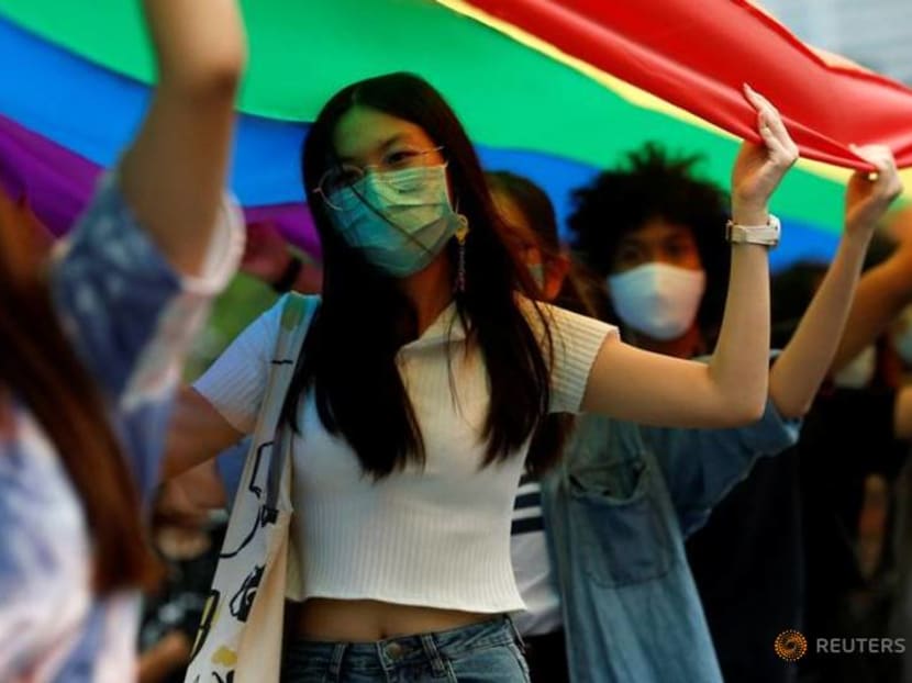 Thai LGBT and anti-government protesters join in Pride Parade Thai LGBT and anti-government protesters join in Pride Parade