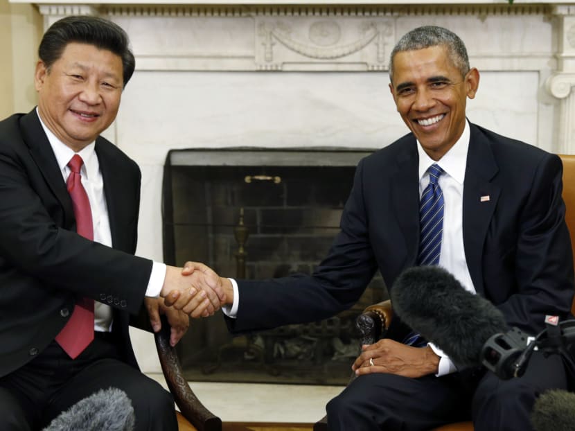 U.S. President Barack Obama and Chinese President Xi Jinping in 2015. Reuters file photo