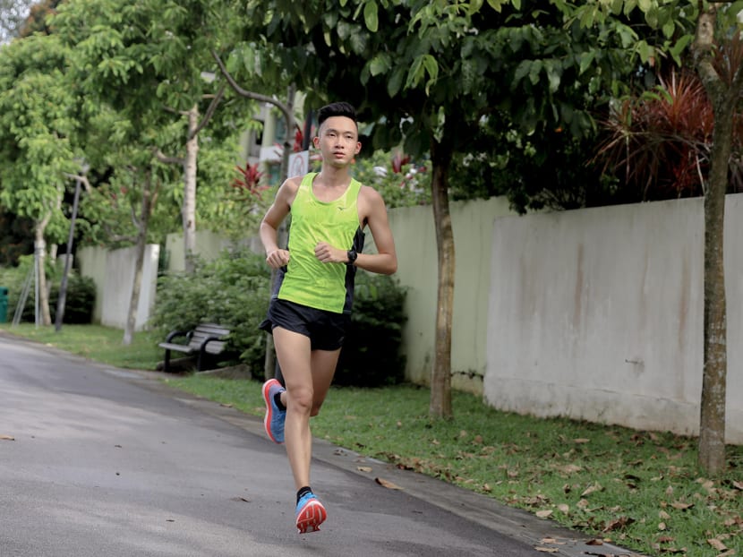 TODAY journalist Justin Ong out on a run.