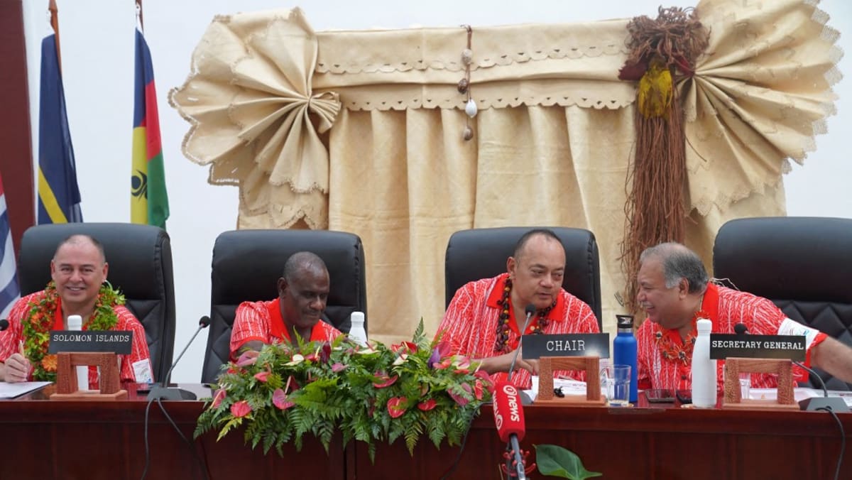 Pacific leaders remove Taiwan from communique after China complaint Pacific leaders remove Taiwan from communique after China complaint