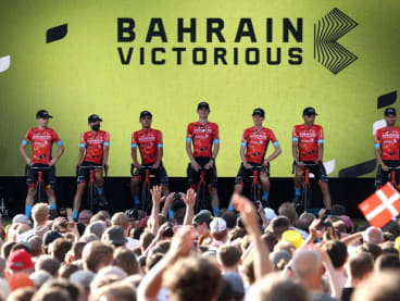 Police raid hotel and homes of Tour de France team Bahrain-Victorious