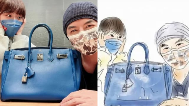 黄子佼送LuLu爱马仕温馨画面　插画家神还原