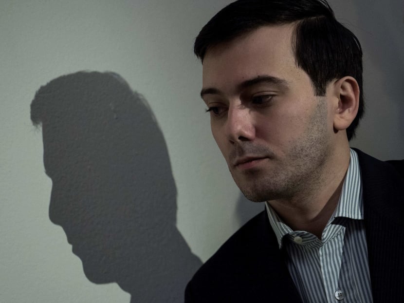This file photo taken on Feb 4, 2016 shows entrepreneur and pharmaceutical executive Martin Shkreli leaving after invoking his Fifth Amendment rights during a hearing of the House Oversight and Government Reform Committee on Capitol Hill in Washington, DC. Photo: AFP