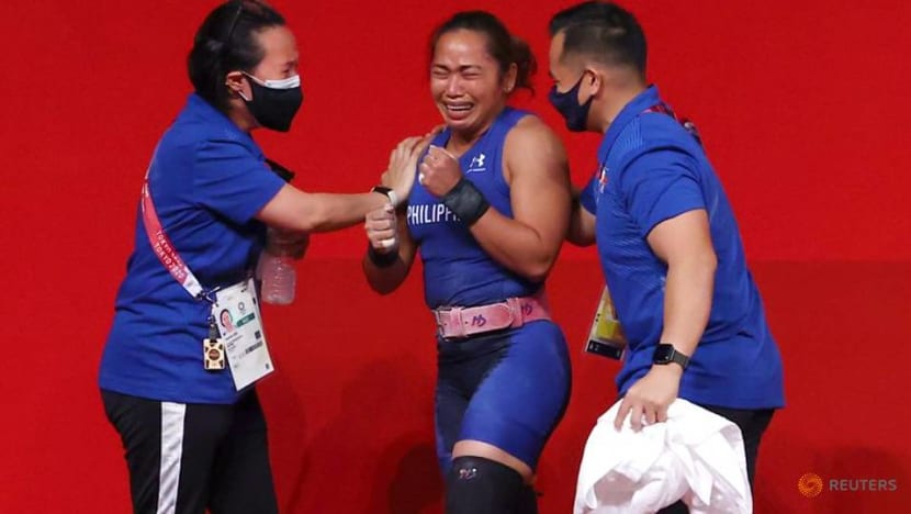 Olympics-Weightlifting-Diaz wins first ever Olympic gold for Philippines Olympics-Weightlifting-Diaz wins first ever Olympic gold for Philippines