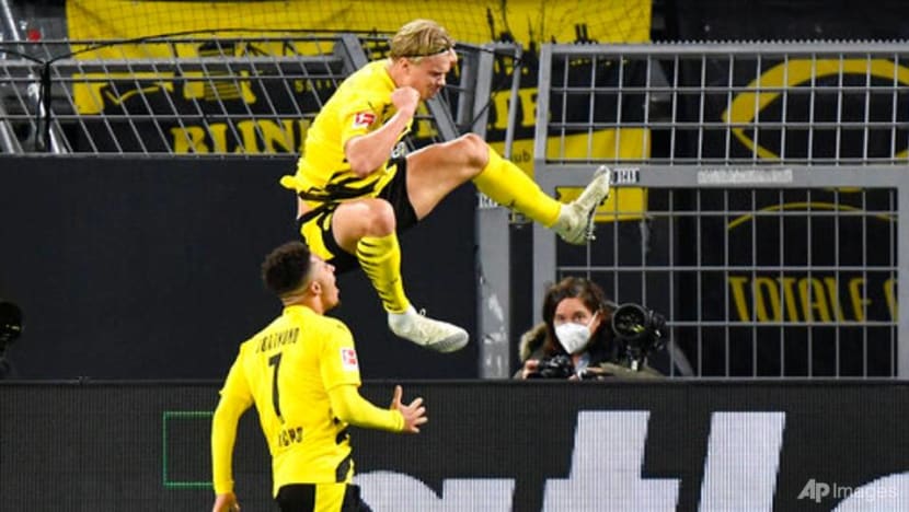 Football: Haaland scores as Dortmund beats local rival Schalke 3-0