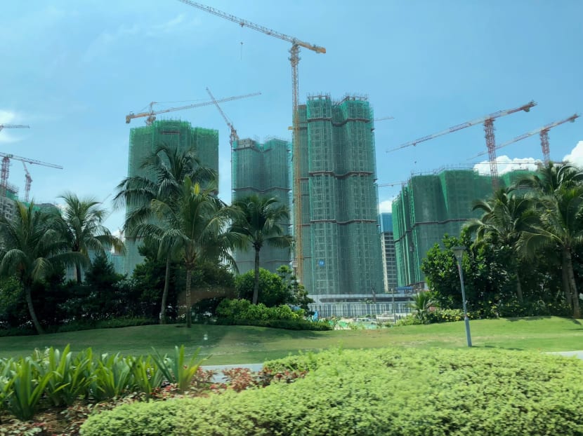 Construction is underway for the sprawling US$100 billion (S$133.3 billion) Forest City mega-project in Johor, Malaysia. Growth in housing prices have outpaced that of household income.