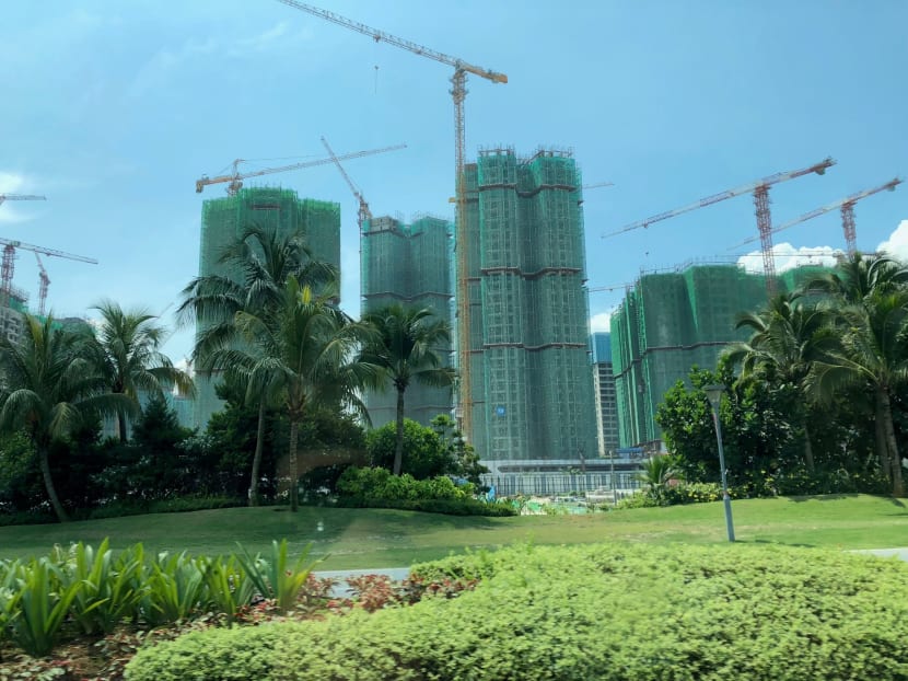Construction is underway for the sprawling US$100 billion (S$133.3 billion) Forest City mega-project in Johor, Malaysia. Growth in housing prices have outpaced that of household income. Construction is underway for the sprawling US$100 billion (S$133.3 billion) Forest City mega-project in Johor, Malaysia. Growth in housing prices have outpaced that of household income.