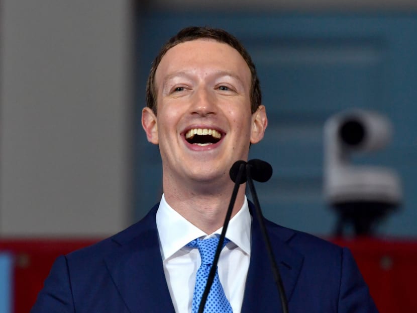 Facebook Founder and CEO Mark Zuckerberg delivering the commencement address at the Alumni Exercises at Harvard's 366th commencement exercises on May 25, 2017 in Cambridge, Massachusetts. Photo: AFP