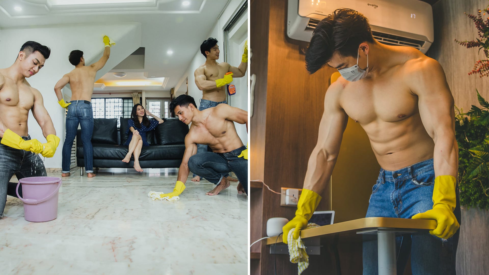 Reno Platform Offers Shirtless Hunky Man Cleaning Service Reno Platform Offers Shirtless Hunky Man Cleaning Service