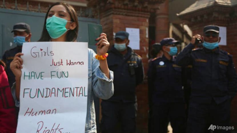 Hundreds rally in Nepal's capital for women's rights