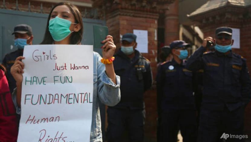 Hundreds rally in Nepal's capital for women's rights Hundreds rally in Nepal's capital for women's rights