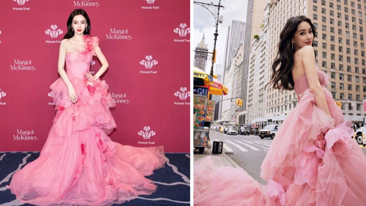 Marchesa pink dress clearance