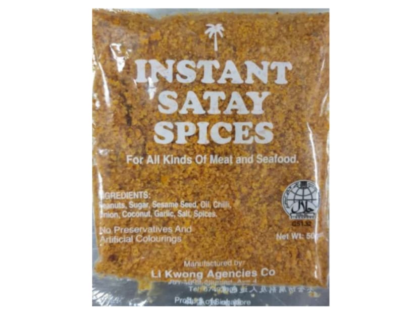 The affected batches of the Instant Satay Spices product have an expiry date of Jan 19, 2022, and are in 50g or 500g packets.