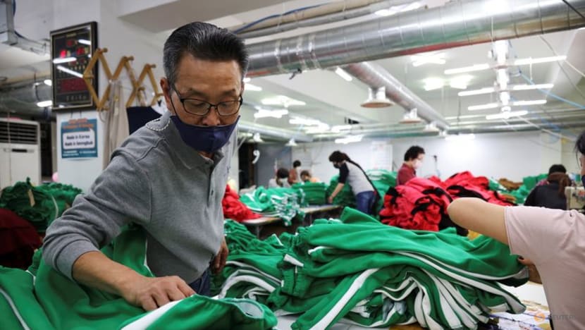 High demand for 'Squid Game' tracksuits cheers S Korea's struggling garment sector