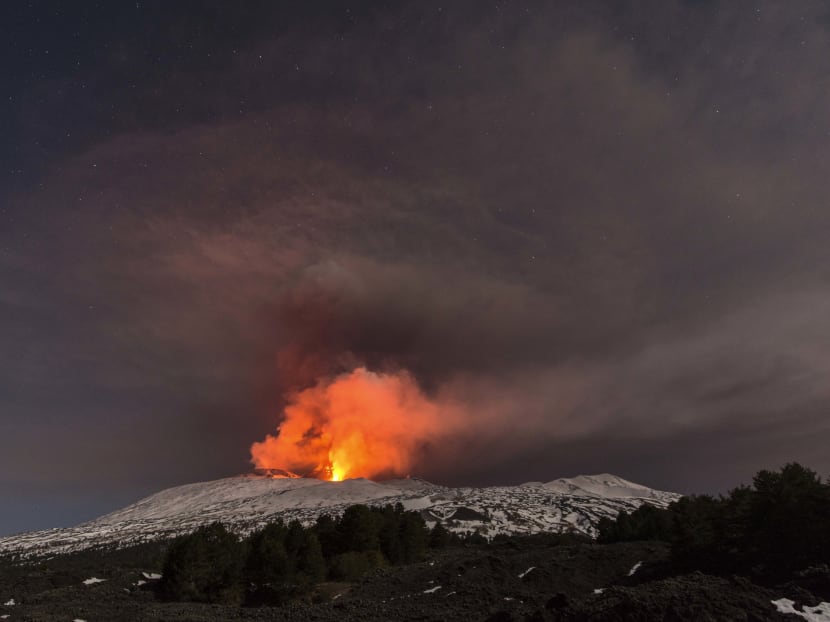 Mount Etna eruption. Photo: AP