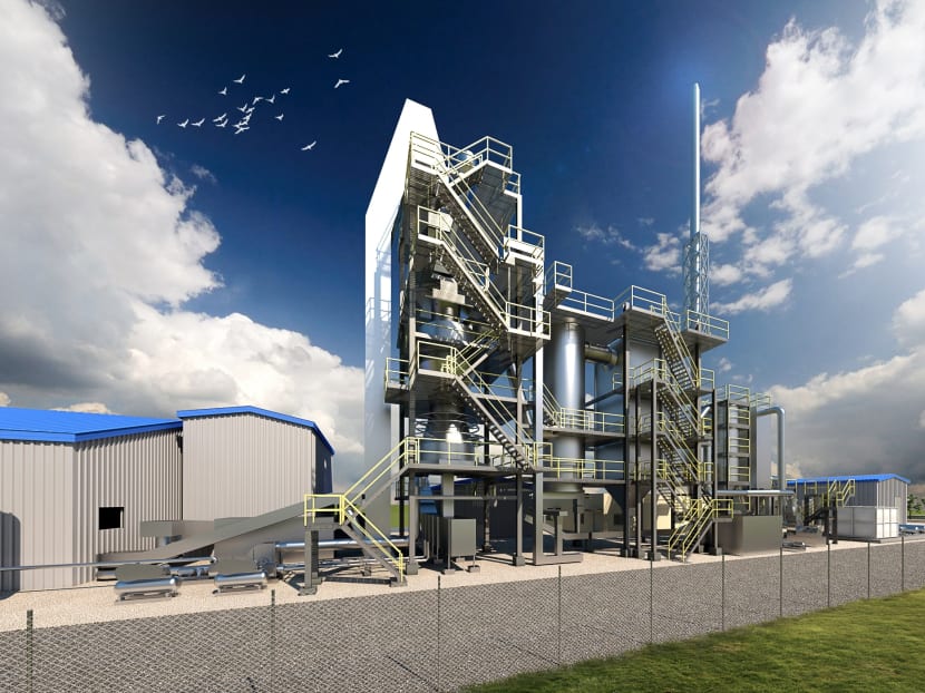 Artist impression of the waste-to-energy research facility