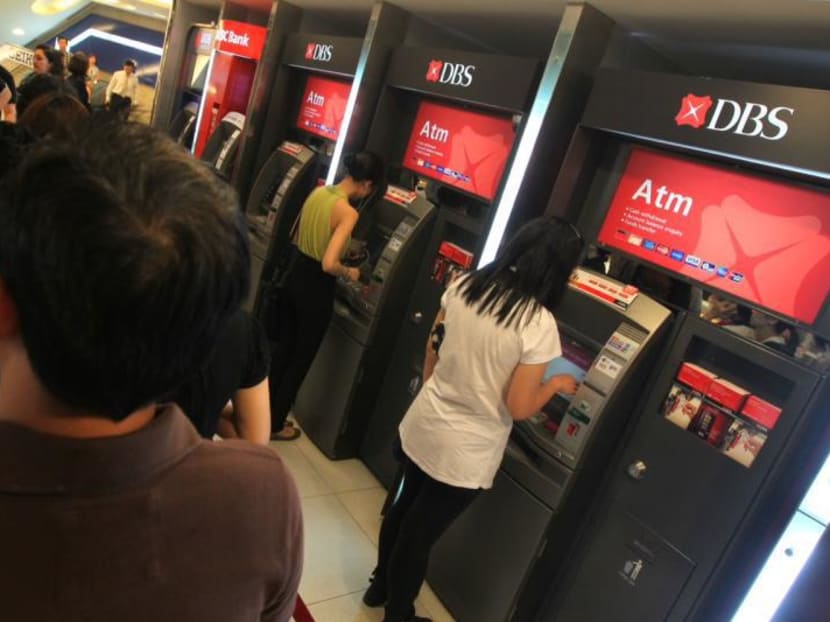DBS ATMs. TODAY file photo