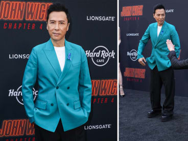 Total fanboy moment: Donnie Yen gets greeted by fellow John Wick actor on bended knee in LA
