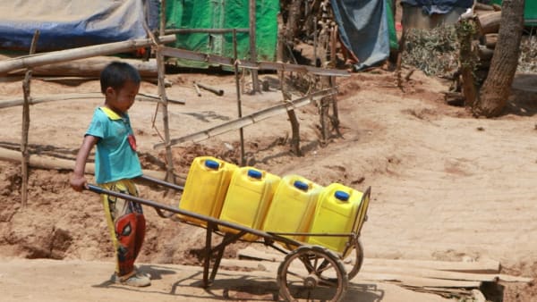 'Fuel for water': Heatwave piles misery on displaced people in Myanmar