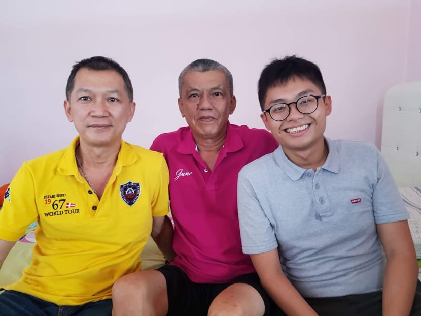 The author (far right), his father (far left) and one of the author's uncles during a visit to the father's hometown in Johor during Chinese New Year in February 2019.