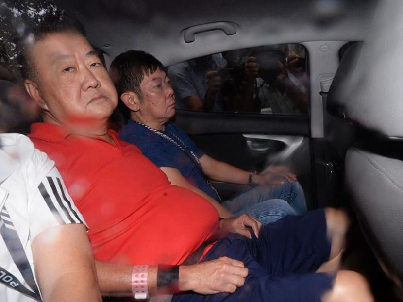 Tan Nam Seng arriving at the State Courts on July 12, 2017.