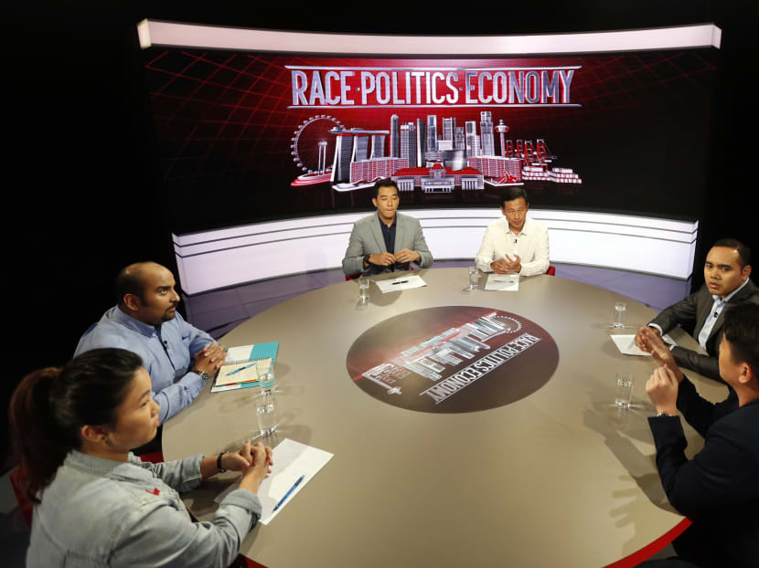 Race issues dominated the televised forum on race, politics and the economy on Channel NewsAsia on Monday (Aug 29).  Photo: Ernest Chua