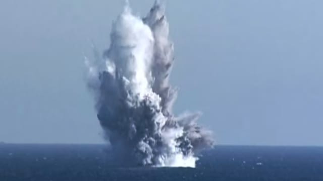 朝鲜声称在近期测试水下核攻击无人机