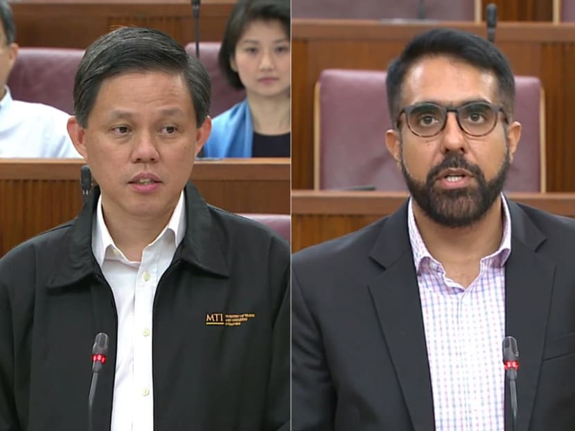 Singapore's oft-debated foreign worker policy sparked an exchange between Trade and Industry Minister Chan Chun Sing and Workers' Party chief Pritam Singh in Parliament on Monday (Jan 6).