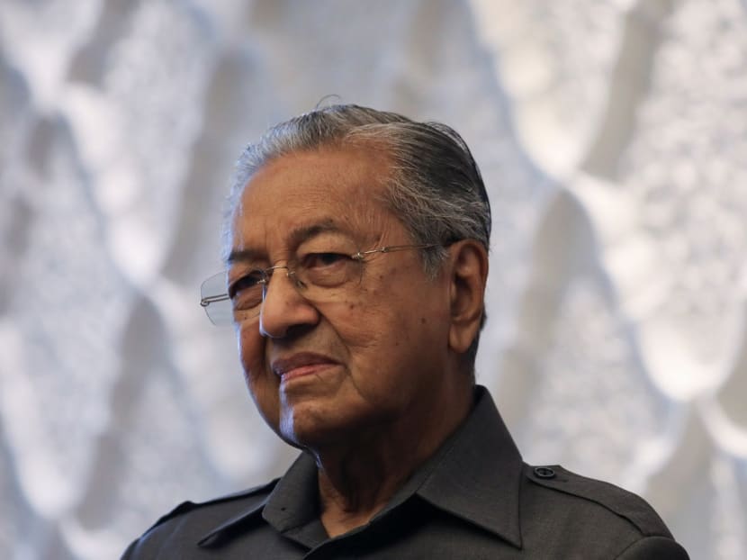 Malaysia's former Prime Minister Mahathir Mohamad reacts during an interview with Reuters in Kuala Lumpur, Malaysia on Oct 16, 2020.