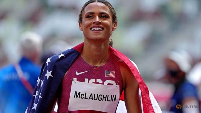 Olympics-Athletics-American McLaughlin breaks world record to win women's 400 hurdles Olympics-Athletics-American McLaughlin breaks world record to win women's 400 hurdles