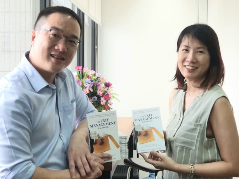 Mr Adrian Choo (left) and Ms Sze-Yen Chee, co-authors of The Exit Management Handbook.