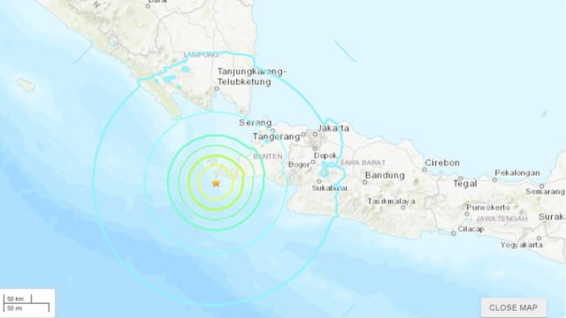 印尼爪哇岛岸外发生6.7级强烈地震 雅加达也有震感
