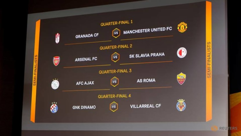 Man United face Granada in Europa League last eight, Arsenal meet Slavia Prague Man United face Granada in Europa League last eight, Arsenal meet Slavia Prague