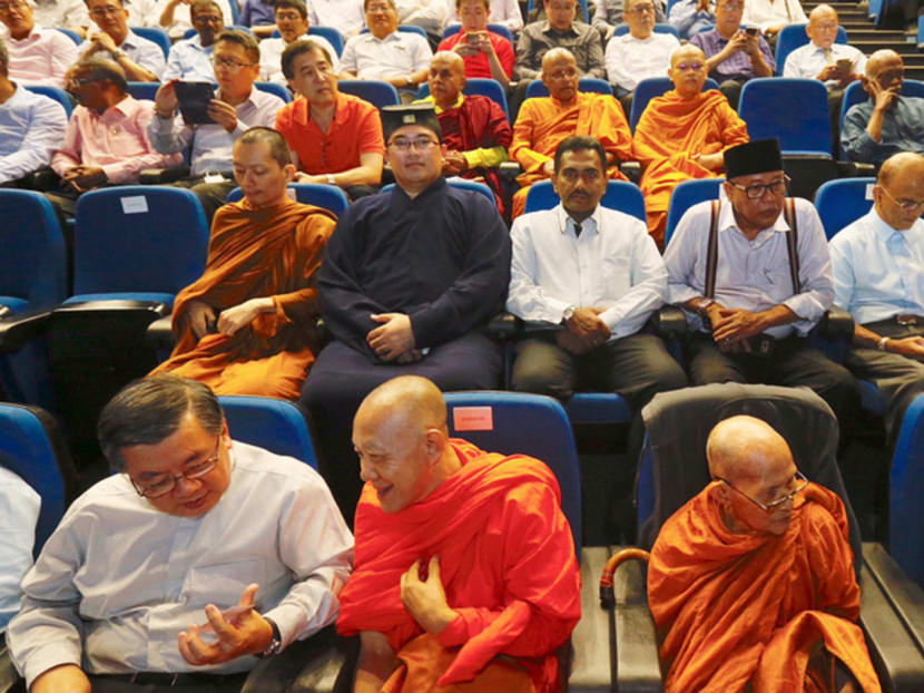 Community and religious leaders attending the dialogue yesterday. The last time Prime Minister Lee conducted a similar session with leaders from the various groups was in November 2014. Photo: Najeer Yusof