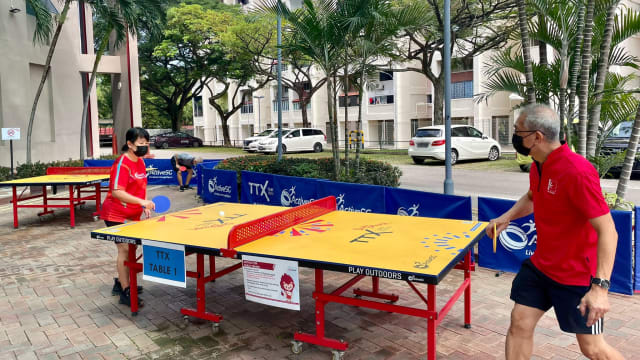 ActiveSG举办首届TTX乒乓节 40岁和以上的人士可参加乒乓比赛 