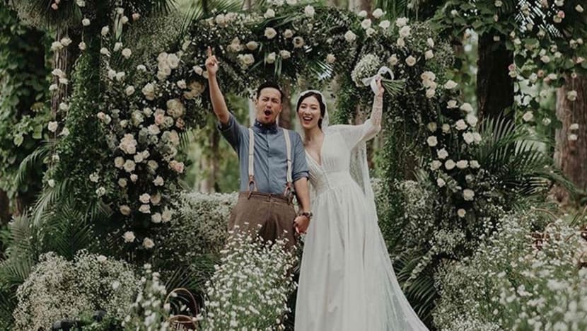 Derek Tsang, Venus Wong’s dreamy forest wedding in pictures