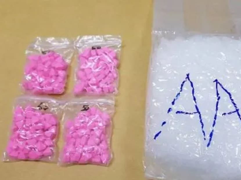 Ecstasy and Ice found concealed in an air filter box of a car at Woodlands Checkpoint on Oct 21, 2019.