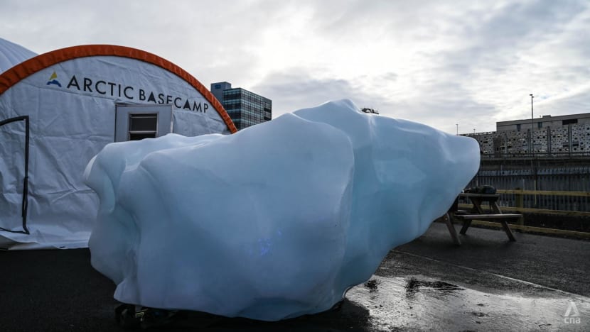 COP26: Melting iceberg brought to Glasgow to highlight perils of climate change to Arctic