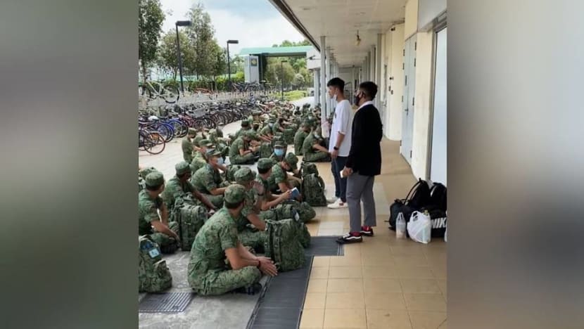 SAF commander to be disciplined after addressing recruits in public with mask tucked under chin SAF commander to be disciplined after addressing recruits in public with mask tucked under chin