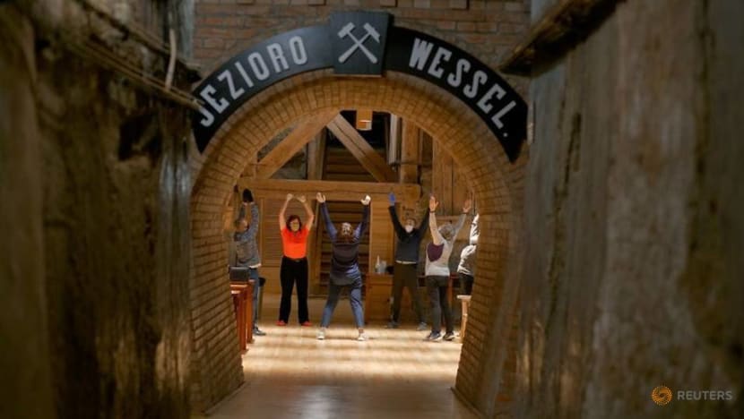 Poles go underground for COVID treatment in UNESCO-listed salt mine Poles go underground for COVID treatment in UNESCO-listed salt mine