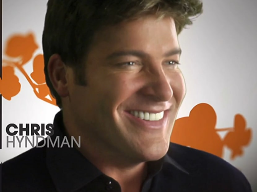 A screen capture of Chris Hyndman on the CBC-TV afternoon lifestyles show Steven and Chris.