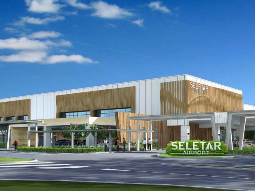 Artist's impression of the new Seletar Airport building. Photo: Seletar Airport