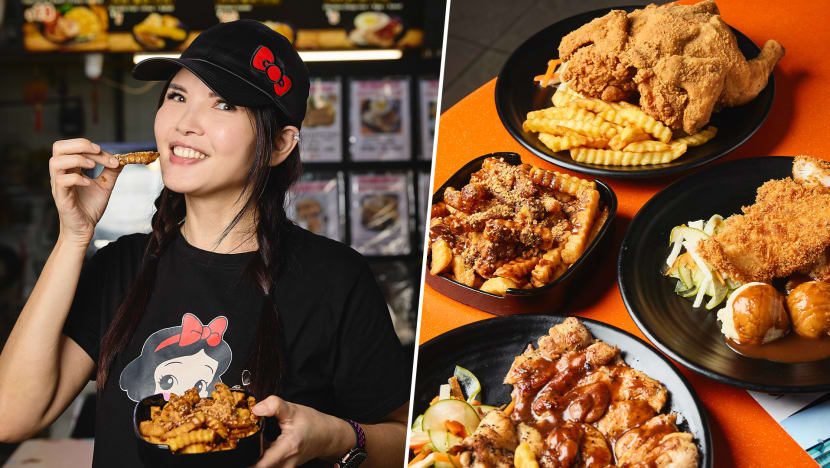 Real Estate Agent Sells Choc Fries She Calls “Diam Diam La” At Fried Chicken Hawker Stall