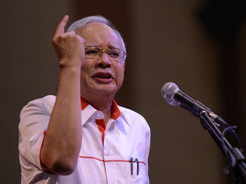 Mr Najib Razak denies taking funds from 1MDB, blaming Dr Mahathir Mohamad for orchestrating the attacks against him. Photo: The Malaysian Insider
