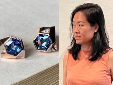 This former piano teacher decided to pursue her other passion and now designs fine jewellery