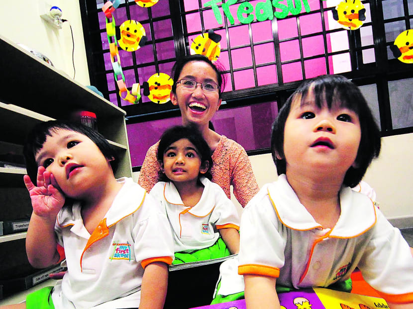 My First Skool childcare centre in Hougang, is one of the operator’s 103 branches to see a fee hike next year. TODAY file photo