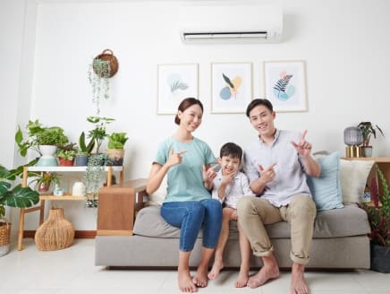 The Daikin iSmile Eco Series has an energy efficiency rating of five ticks and comes with a PM2.5 filter to enhance the quality of indoor air. Photo: Daikin