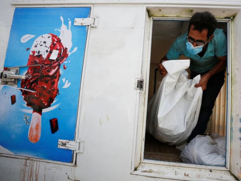 As Gaza death toll rises, bodies are stored in ice cream trucks TODAY