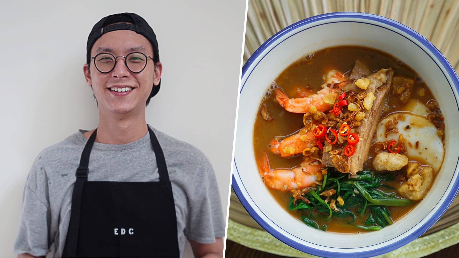 Home Cook Sells $20 Prawn Mee With Tonkotsu-Style Soup & Tiger Prawns
